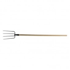 35816 FLO Furca cu coada de lemn, cu 4 dinti..